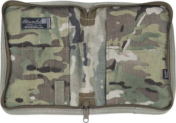 Rite in The Rain Weatherproof Cordura® Fabric, 1/2" Ring Binder Cover, 6.75" x 8.875", Multicam Cover (No. C9200M)