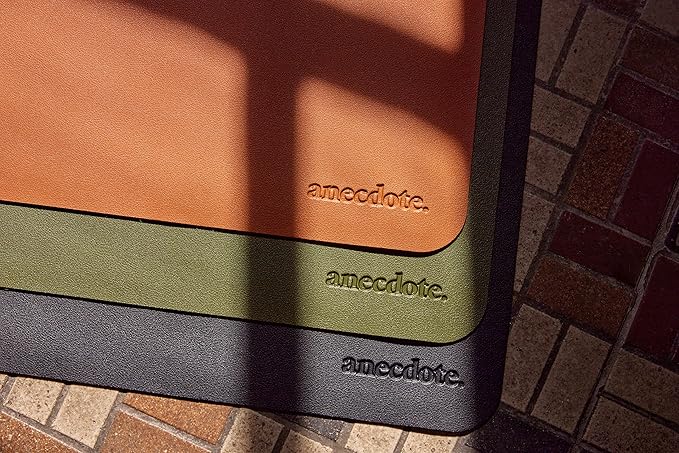 ANECDOTE Vegan Leather Desk Pad - 23.6"x17" Desk Mat for Your Office. This Quality Large Mouse Pad has Chic Elegance, Professional Look & Satisfying Touch - The Perfect Leather Mouse Pad for You!