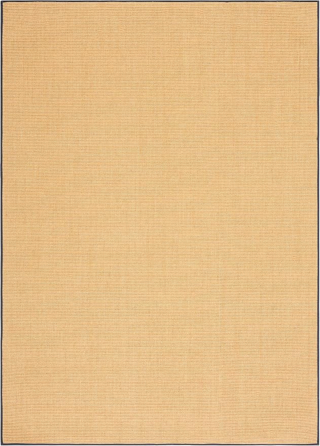 Martha Stewart x SAFAVIEH Area Rug Collection - 6' x 9', Natural & Grey, Sisal & Jute, Farmhouse Style, Ideal for Living Room, Bedroom, Office, Dining Space (MSR9501G)