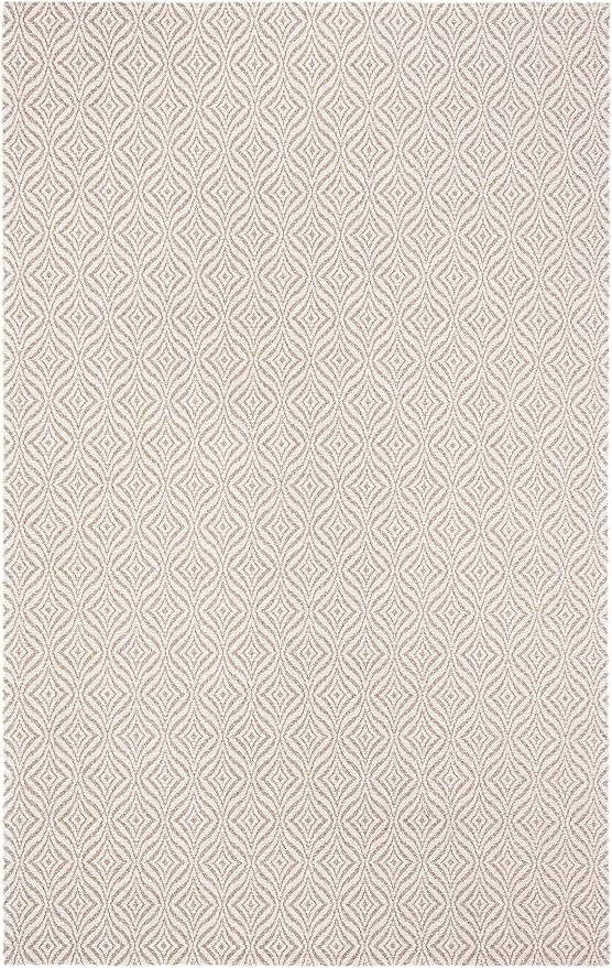 Martha Stewart x SAFAVIEH Area Rug Collection - 6'7" x 9', Charcoal & Grey, Flat Weave Cotton, Ideal for Living Room, Bedroom, Office, Dining Space (MSR403B)